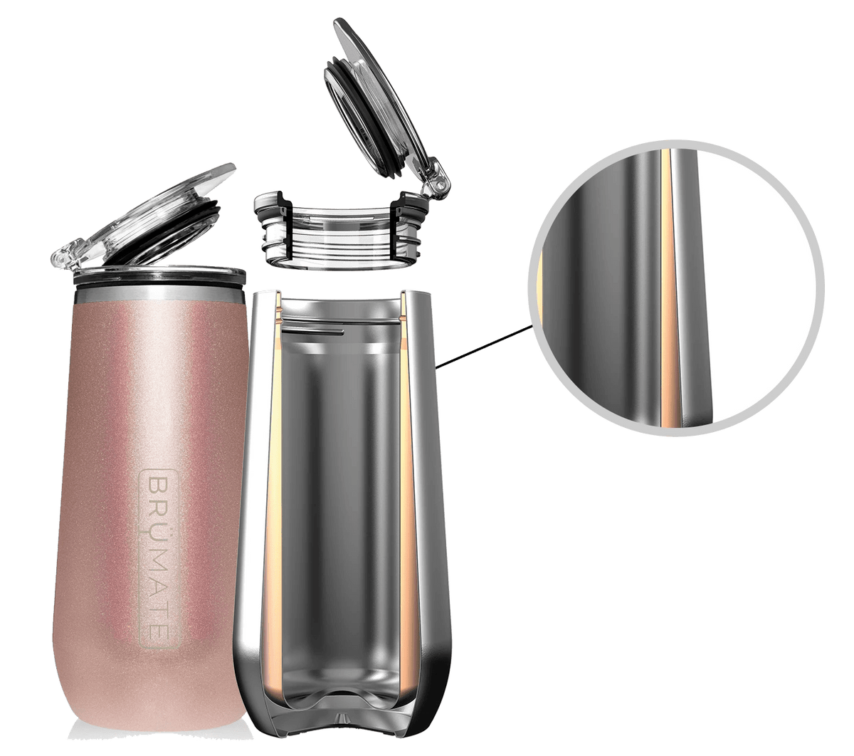 Up To 13% Off on BrüMate Insulated Champagne F